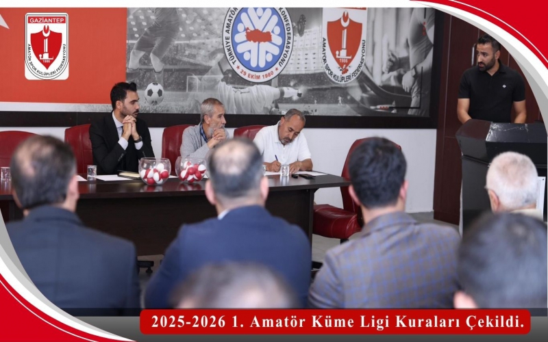 2025-2026 1. Amatör Küme Ligi Kuraları Çekildi.